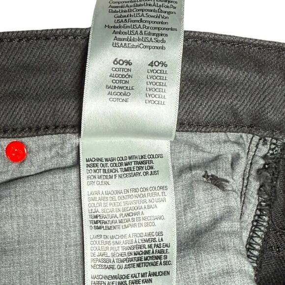 SNACKS! The Crinkle Cut Faded Black Denim Jean Skirt Asymmetrical Rocker Style - Picture 10 of 16